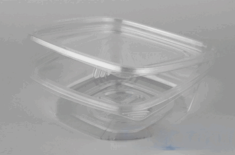 Контейнер квадрат (137х142х48мм), 375 мл, прозрачный