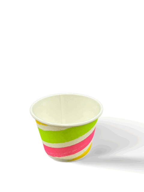 Стакан-креманка «Полоски» под мороженое и десерты, 250 мл, верхний диаметр 93 мм