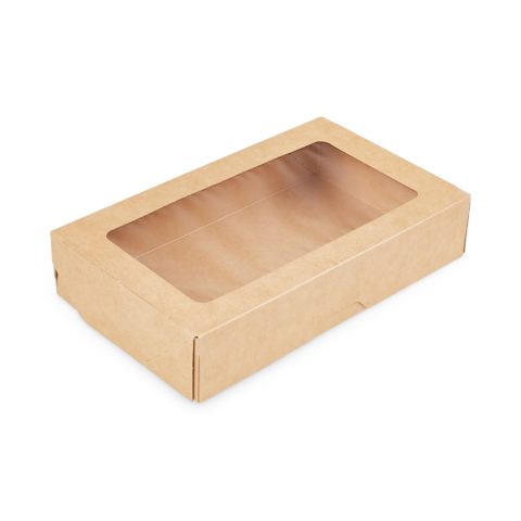 Контейнер бумажный OneBox 1000/b Крафт 200*120*40 мм